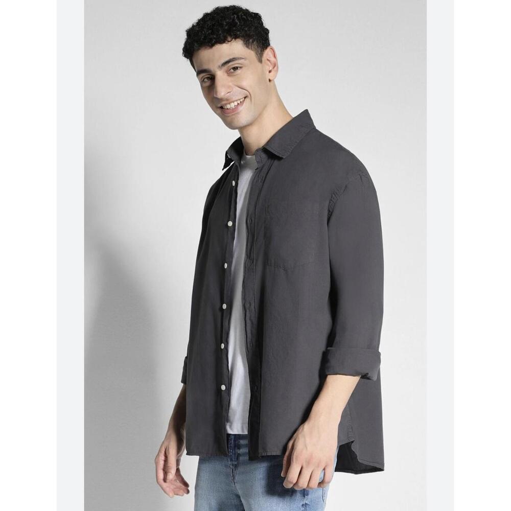 Mens American Eagle Relaxed Fit Button Up Shirt